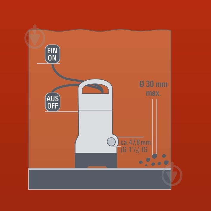 Насос дренажный Einhell GH-DP 3730 - фото 10