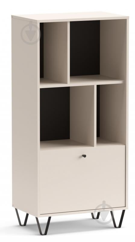 Пенал на ніжках ALDO 1д AL 9 1350х636х400 мм чорний / кашемір - фото 1 Пенал на ніжках ALDO 1д AL 9 1350х636х400 мм чорний / кашемір - фото 1