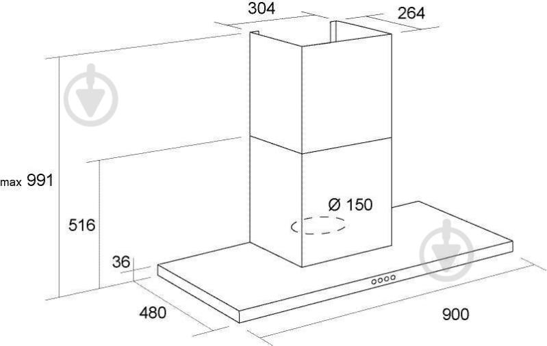 Вытяжка Pyramida HEF 22 P 90/R - фото 9 Вытяжка Pyramida HEF 22 P 90/R - фото 9