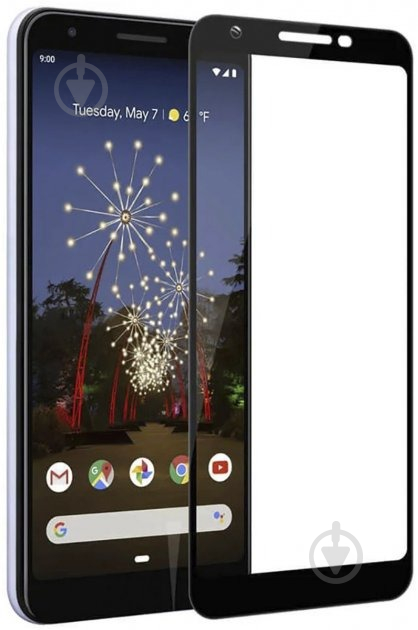 Захисне скло Drobak для Google Pixel 3a XL (242405) для Google Pixel 3a XL Black (242405) - фото 1