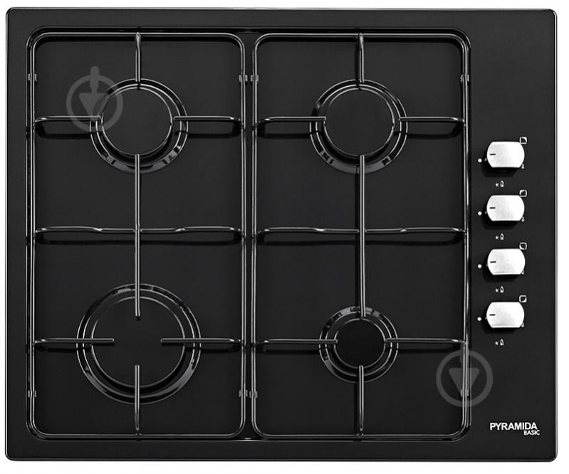 Варочная поверхность газовая Pyramida PSE 641 BLACK - фото 1