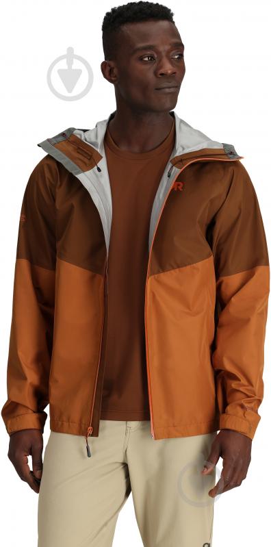 Куртка мужская демисезонная Outdoor Research MEN'S FORAY II JACKET 300886-2659 р.L оранжевая - фото 4