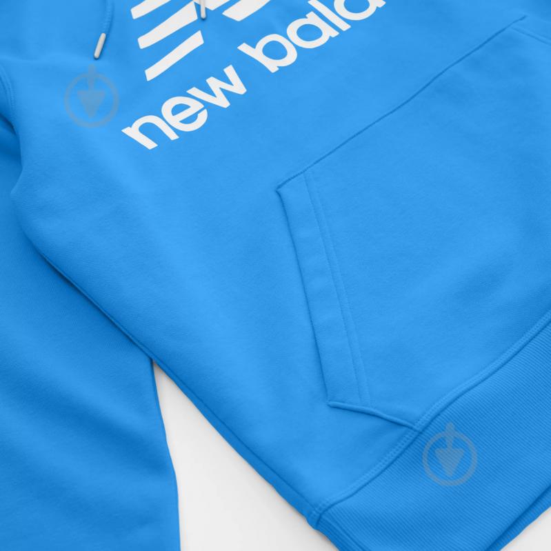 Джемпер New Balance ESSENTIALS STACKED LOGO MT03558SBU р. M блакитний - фото 4