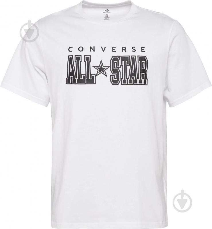 Футболка Converse CONVERSE ARCH ALL STAR TEE CVM5T163-WHT р.L білий - фото 1