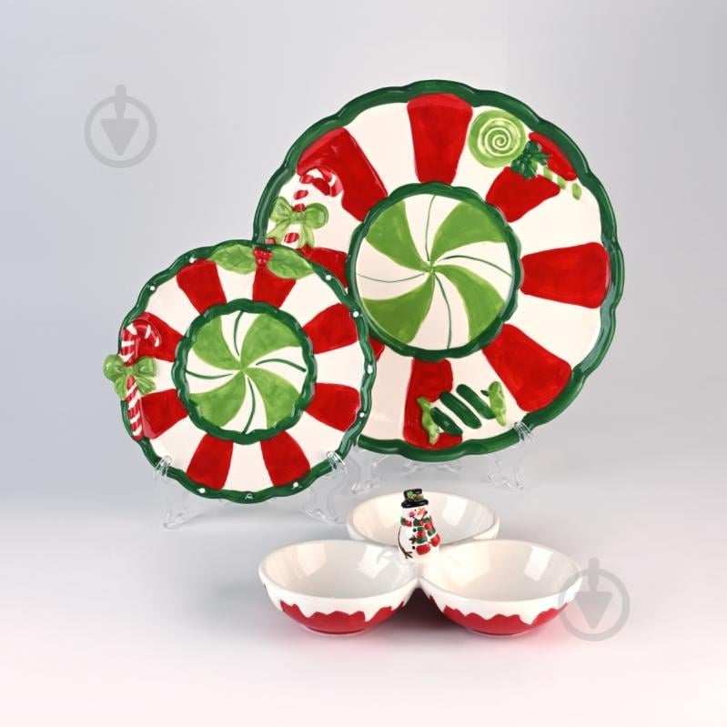 Менажница MVM Рождество 12х9х14,5 см KP-83 Red/White - фото 5