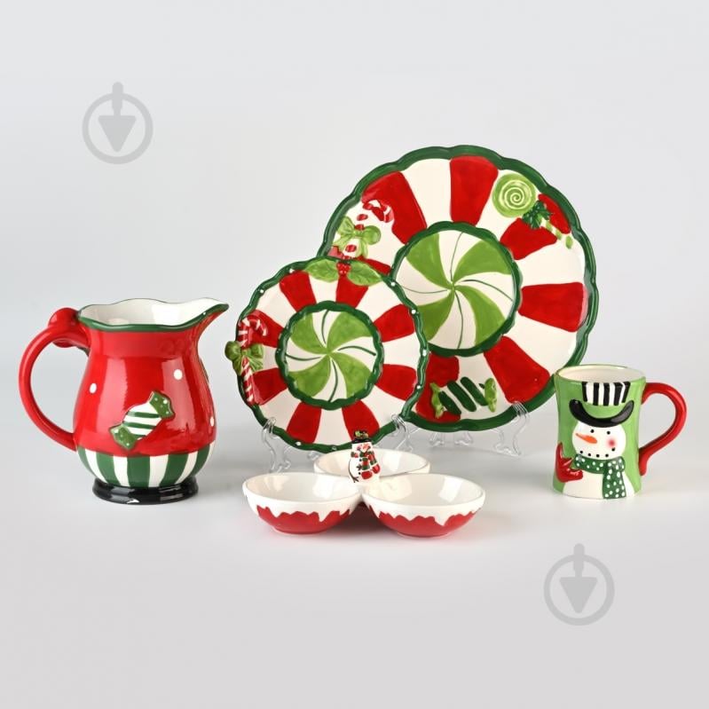 Менажница MVM Рождество 12х9х14,5 см KP-83 Red/White - фото 3