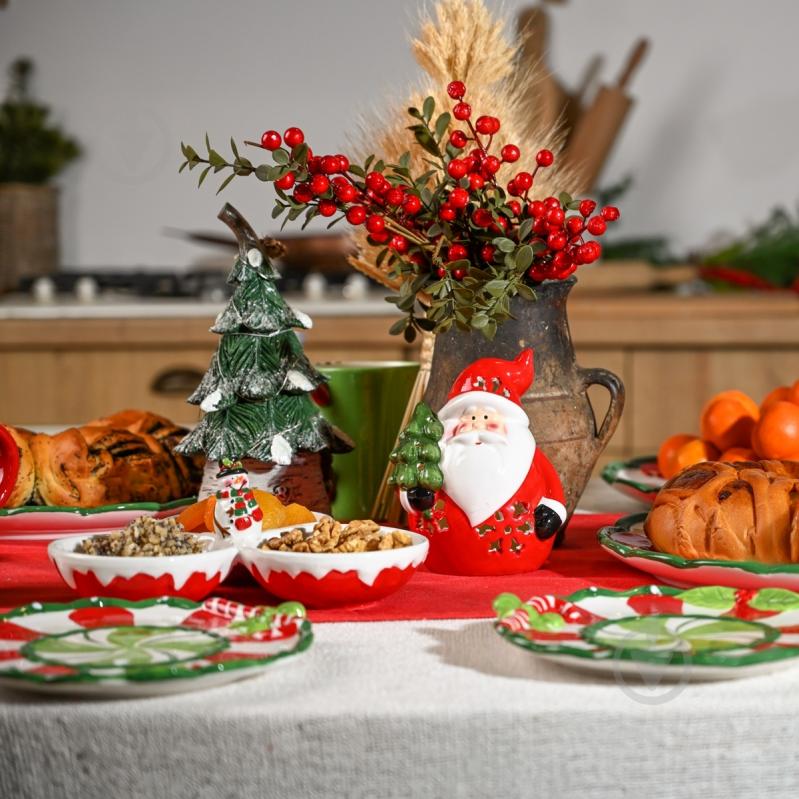 Менажница MVM Рождество 12х9х14,5 см KP-83 Red/White - фото 4