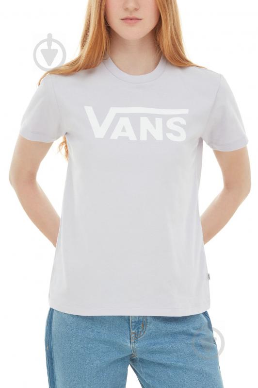 Футболка Vans WM_FLYING_V_CREW_TEE VA3UP4UUI р.S світло-сірий - фото 1