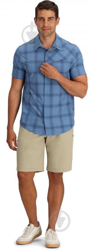 Рубашка Outdoor Research MEN'S ASTROMAN SHORT SLEEVE SUN SHIRT 282278-2707 р. L синий - фото 4