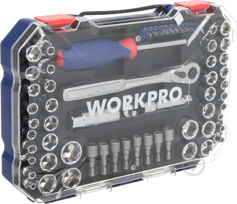 Набір головок і біт WORKPRO 63 шт. W003070 - фото 2