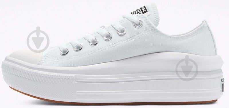 Кеди Converse CHUCK TAYLOR ALL STAR MOVE CANVAS PLATFORM 570257C р.37,5 білий - фото 1