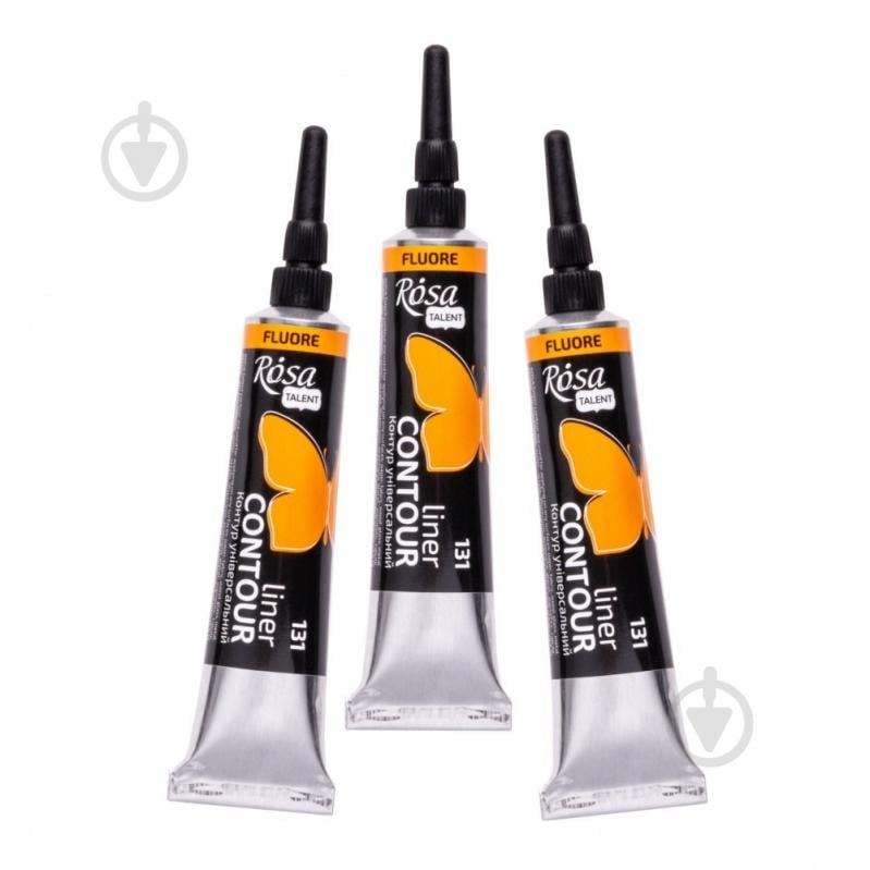 Контур універсальний помаранчевий флуоресцентний 20 мл Rosa Talent - фото 2 Контур універсальний помаранчевий флуоресцентний 20 мл Rosa Talent - фото 2
