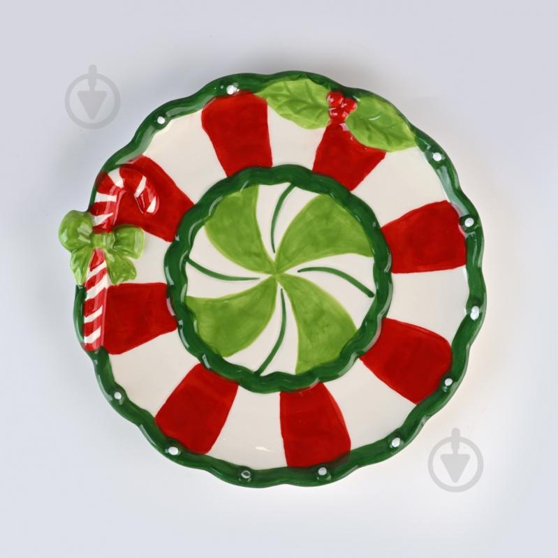 Тарелка сервировочная MVM Рождество 20,5 см KP-82 S Color - фото 2