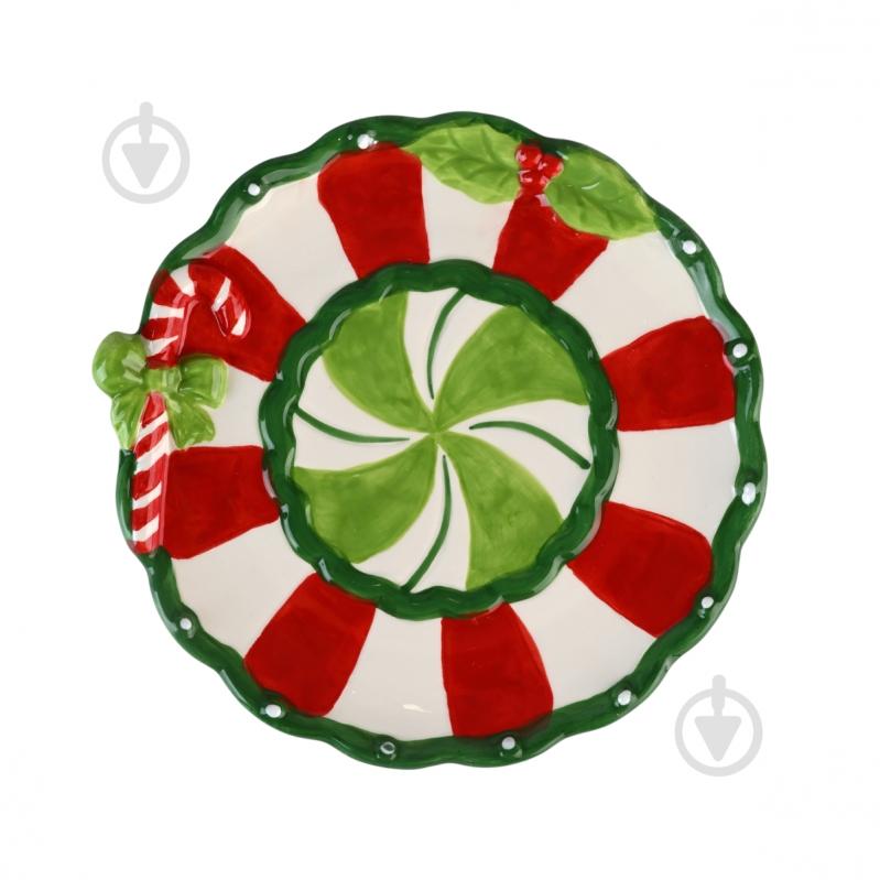 Тарелка сервировочная MVM Рождество 20,5 см KP-82 S Color - фото 1