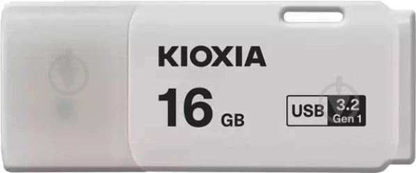 Флеш-память KIOXIA Hayabusa U202 LU301W016GG4 16 ГБ USB 3.2 white (LU301W016GG4) - фото 1