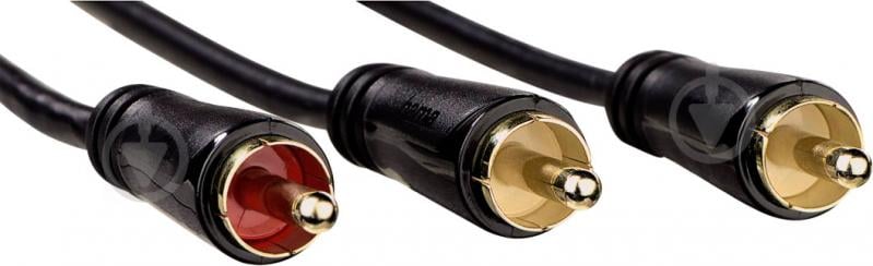 Кабель Hama 1RCA – 2RCA 1.5 м черный (00122288) - фото 2