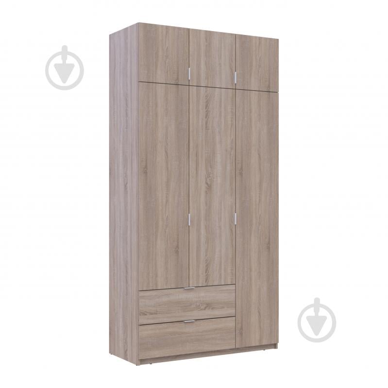 Шкаф для одежды Doros Лукас 3ДСП 2400х1200х500 мм дуб сонома - фото 6 Шкаф для одежды Doros Лукас 3ДСП 2400х1200х500 мм дуб сонома - фото 6