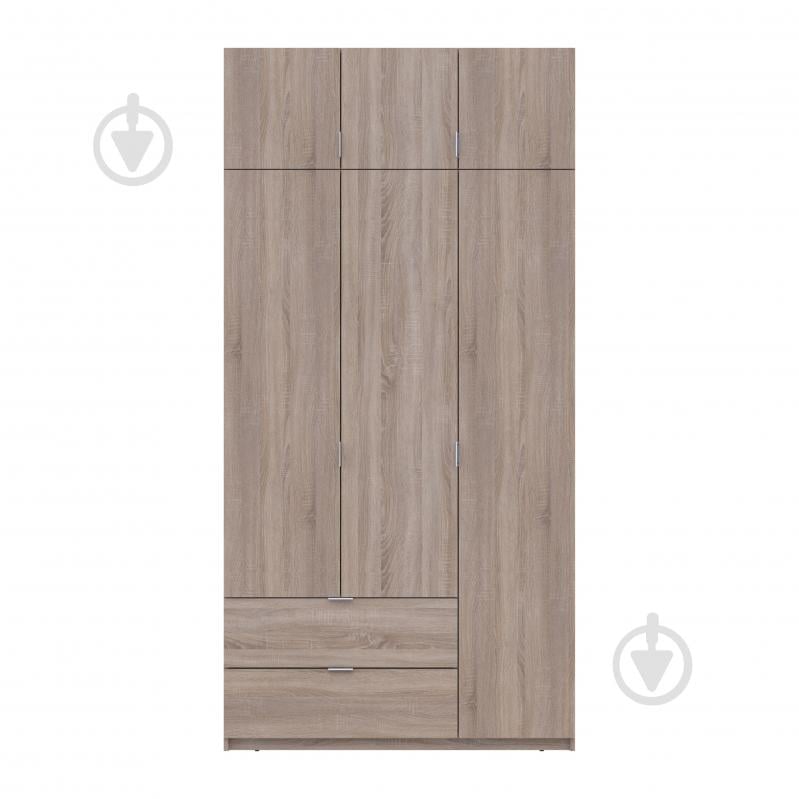 Шкаф для одежды Doros Лукас 3ДСП 2400х1200х500 мм дуб сонома - фото 4 Шкаф для одежды Doros Лукас 3ДСП 2400х1200х500 мм дуб сонома - фото 4