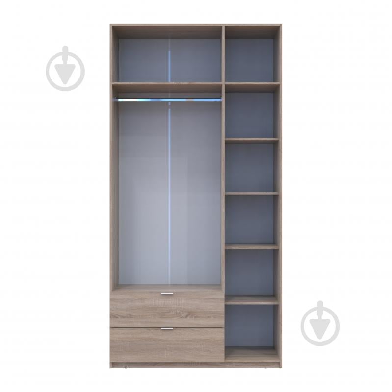 Шкаф для одежды Doros Лукас 3ДСП 2400х1200х500 мм дуб сонома - фото 5 Шкаф для одежды Doros Лукас 3ДСП 2400х1200х500 мм дуб сонома - фото 5