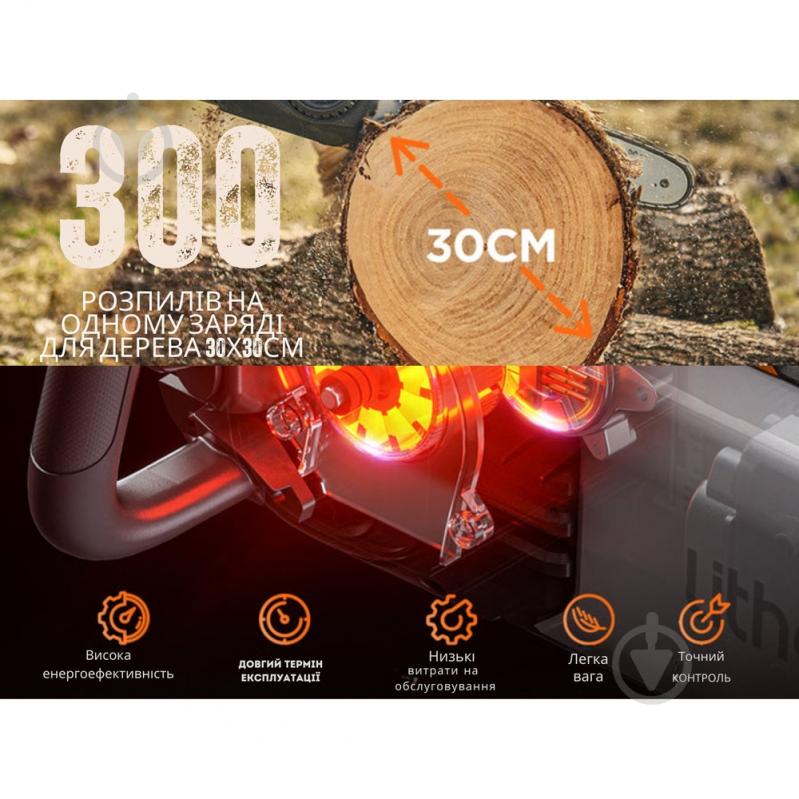 Аккумуляторная пила цепная Litheli U20CS00-0U220 - фото 6 Аккумуляторная пила цепная Litheli U20CS00-0U220 - фото 6