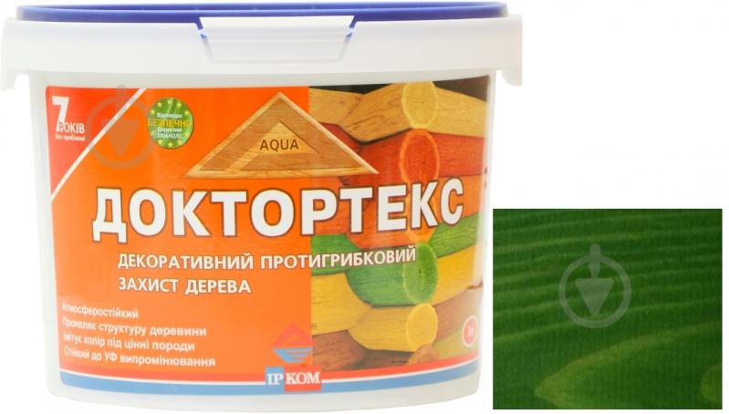 Лазурь ІРКОМ Доктортекс ИР-013 зеленый шелковистый мат 3 л - фото 5