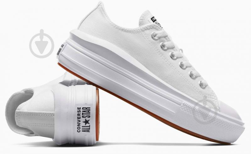 Кеды Converse CHUCK TAYLOR ALL STAR MOVE CANVAS PLATFORM 570257C р.38 белый - фото 4