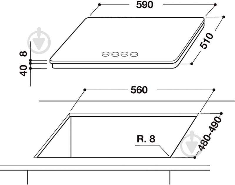 Варочная поверхность газовая Whirlpool GOS 6415/NB - фото 21 Варочная поверхность газовая Whirlpool GOS 6415/NB - фото 21
