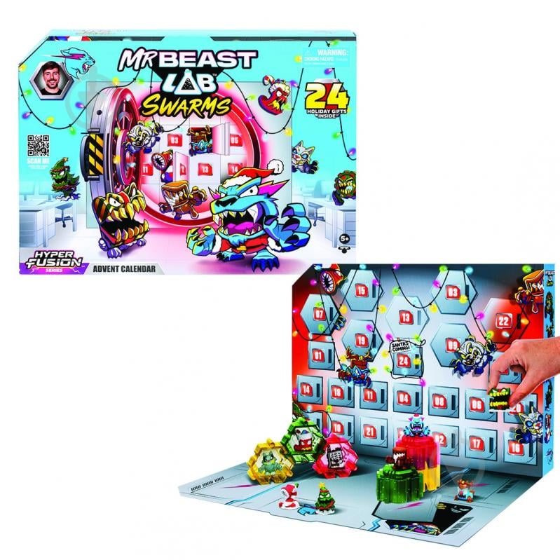 Ігровий набір MrBeast Lab Адвент-календар Гіперзлиття 124279 - фото 1 Ігровий набір MrBeast Lab Адвент-календар Гіперзлиття 124279 - фото 1