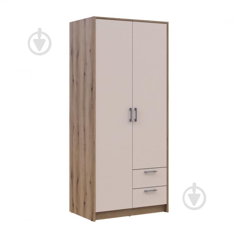 Шафа для одягу Doros Ронді 2ДСП 1950х820х520 мм дуб артізан кашемір - фото 6 Шафа для одягу Doros Ронді 2ДСП 1950х820х520 мм дуб артізан кашемір - фото 6