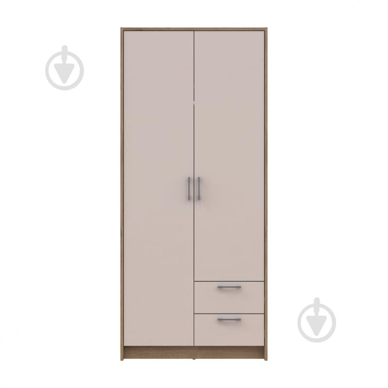 Шафа для одягу Doros Ронді 2ДСП 1950х820х520 мм дуб артізан кашемір - фото 4 Шафа для одягу Doros Ронді 2ДСП 1950х820х520 мм дуб артізан кашемір - фото 4