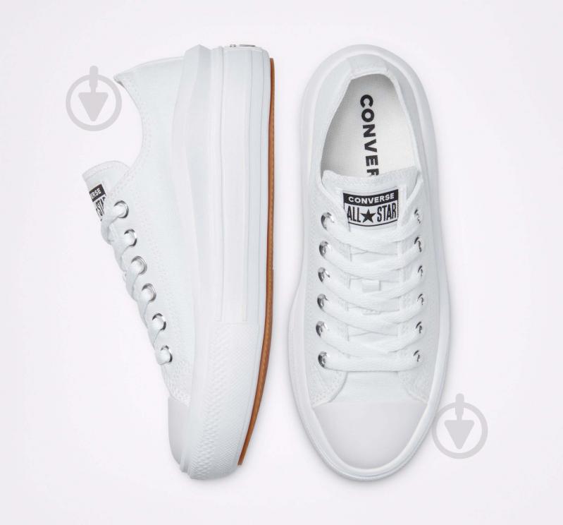 Кеди Converse CHUCK TAYLOR ALL STAR MOVE CANVAS PLATFORM 570257C р.40 білий - фото 3