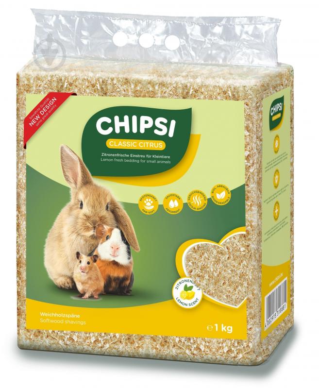 Наполнитель для грызунов Chipsi Цитрус 15 л 1 кг - фото 1 Наполнитель для грызунов Chipsi Цитрус 15 л 1 кг - фото 1