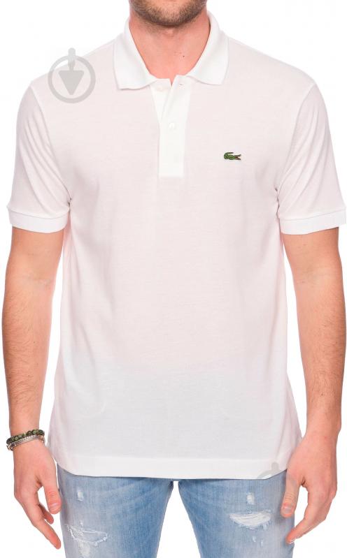 Поло Lacoste чоловіча спортивний стиль р.S SS20 L1230001T р.3 білий - фото 1