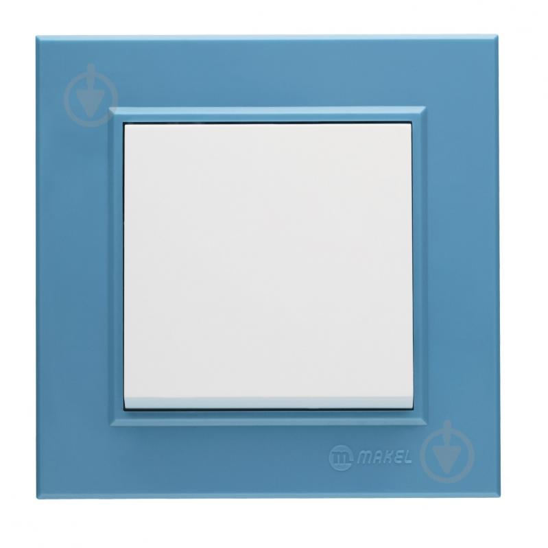Рамка одноместная Makel Karea горизонтальная синий - фото 1