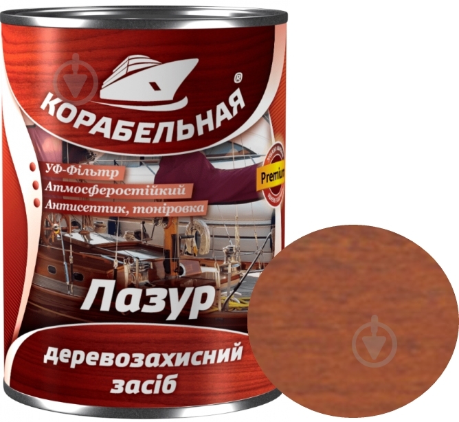 Лазурь КОРАБЕЛЬНА с УФ-фильтром тик глянец 2,5 л - фото 1