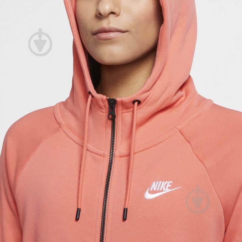 Джемпер Nike W NSW ESSNTL FLC FZ HOODIE BV4122-815 р. XS оранжевый - фото 3