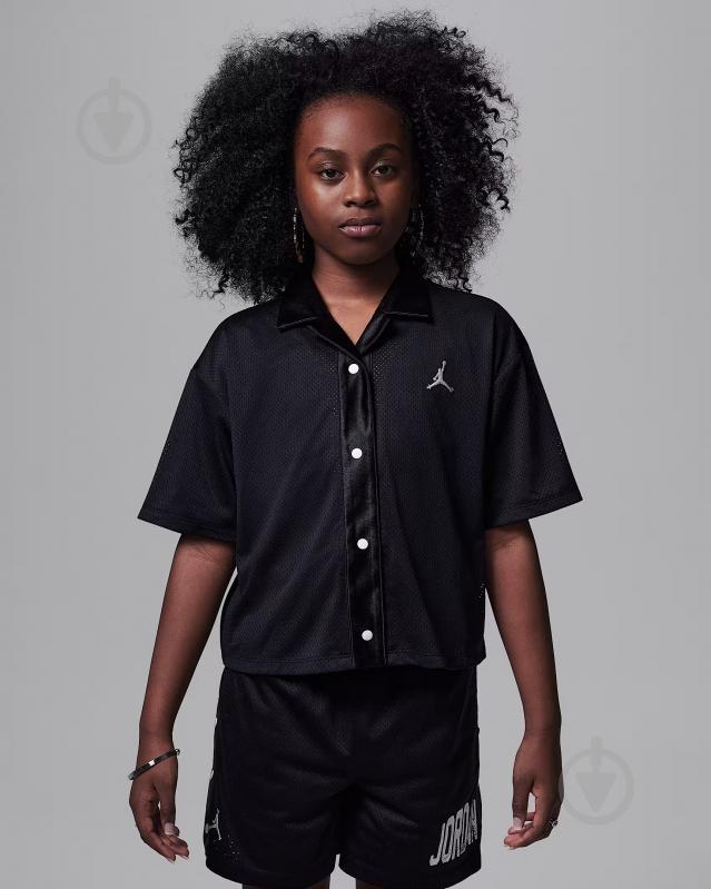 Рубашка Jordan р.122128 черный 45D980-023 - фото 1 Рубашка Jordan р.122128 черный 45D980-023 - фото 1