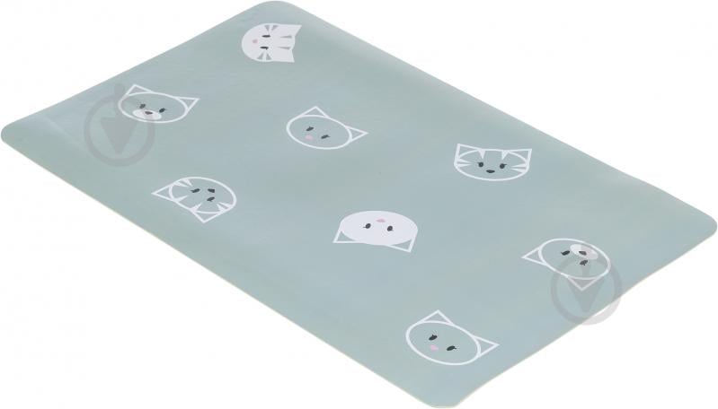 Килимок для посуду Trixie Mimi Cat блакитний 44х28 см - фото 1 Килимок для посуду Trixie Mimi Cat блакитний 44х28 см - фото 1