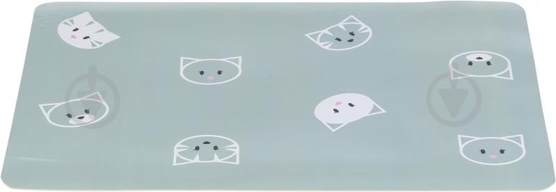 Килимок для посуду Trixie Mimi Cat блакитний 44х28 см - фото 2 Килимок для посуду Trixie Mimi Cat блакитний 44х28 см - фото 2