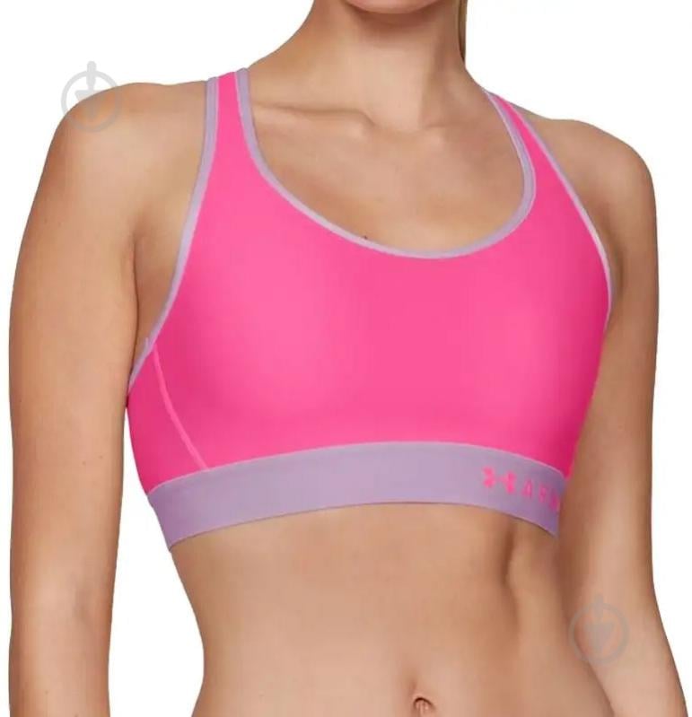 Бра Under Armour Mid Keyhole Bra 1307196-641 р.XS рожевий - фото 1