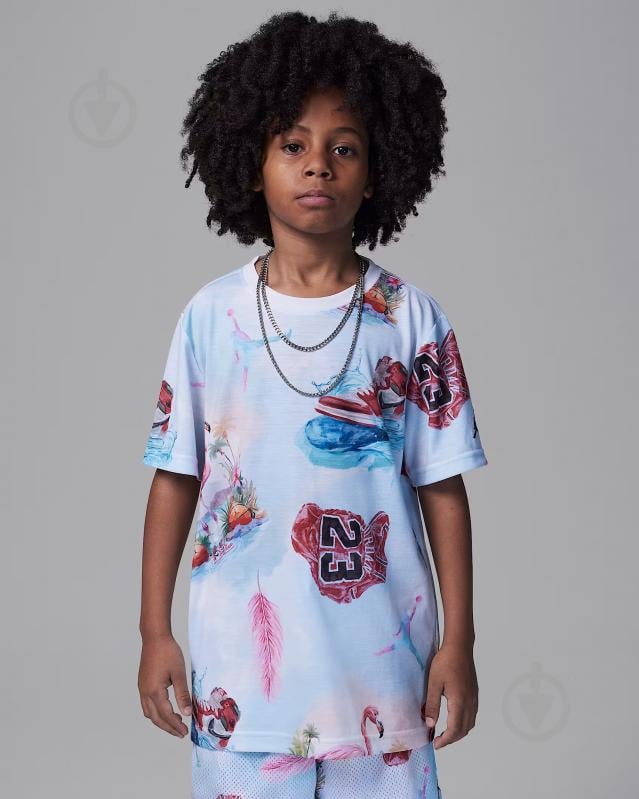 Рубашка Jordan р.122128 разноцветный 95D844-001 - фото 1 Рубашка Jordan р.122128 разноцветный 95D844-001 - фото 1