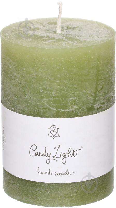 Свічка циліндр трав’янисто-зелений С07*10/1-6.3 Candy Light - фото 1