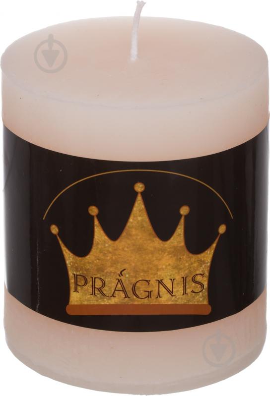 Свеча Рустик цилиндр бежевый Luna - фото 1