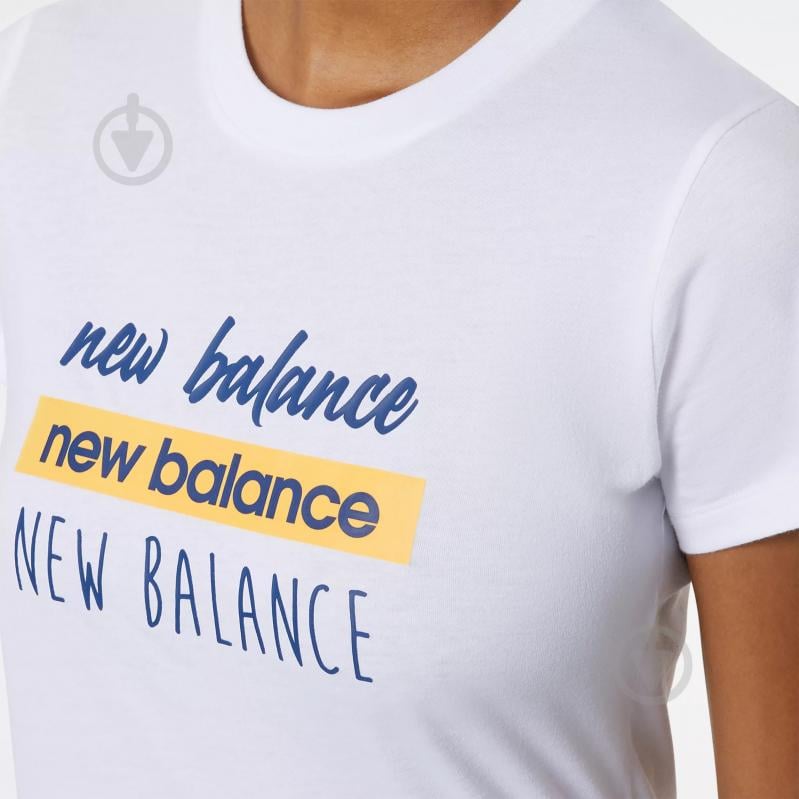 Футболка New Balance SPORT SCRIPT REPEAT WT21802WT р.M белый - фото 4