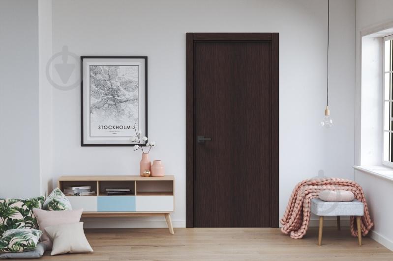 Дверне полотно IN WOOD ET-01 ПГ 600 мм шпон коричневий - фото 2 Дверне полотно IN WOOD ET-01 ПГ 600 мм шпон коричневий - фото 2