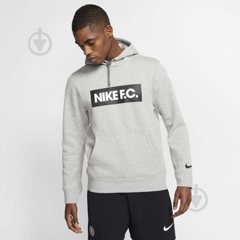 Джемпер Nike M NK FC ESSNTL FLC HOODIE PO CT2011-021 р. 2XL серый - фото 1