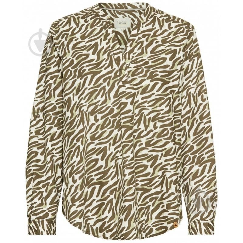 Блуза Camel Active р. XL хакі з білим BLOUSE 309770-5S62-94 - фото 1 Блуза Camel Active р. XL хакі з білим BLOUSE 309770-5S62-94 - фото 1