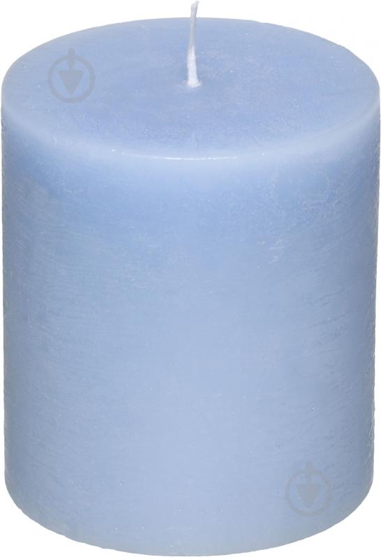 Свеча Рустик цилиндр аквамарин Luna - фото 1