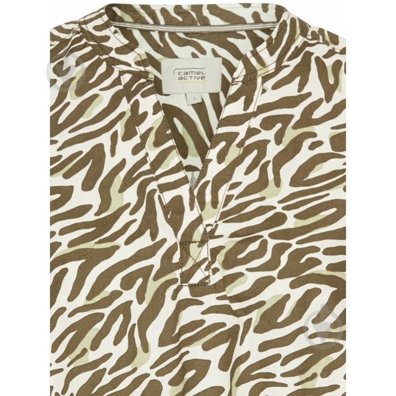 Блуза Camel Active р. M хакі з білим BLOUSE 309770-5S62-94 - фото 3 Блуза Camel Active р. M хакі з білим BLOUSE 309770-5S62-94 - фото 3