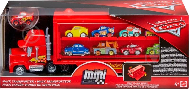 Грузовик Mattel Транспортер мини-гонщиков Cars Mack из м / ф "Тачки" FLG70 - фото 6